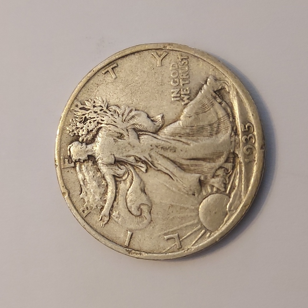 1935 Walking Liberty Silver Half Dollar